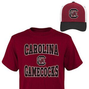 NCAA South Carolina Fighting Gamecocks Youth Boys Shirt & Hat Set